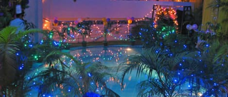 Outdoor wedding area