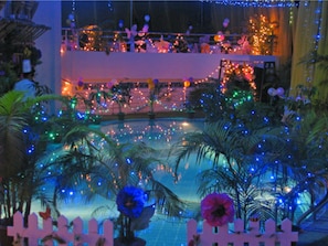 Outdoor wedding area