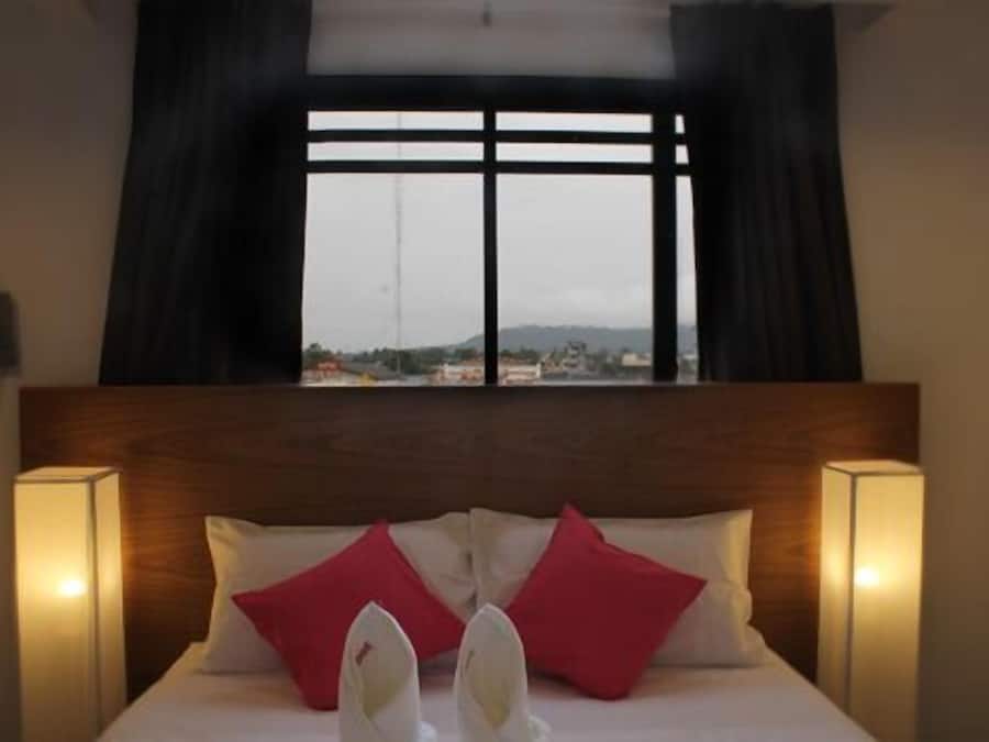 Minibar, desk, rollaway beds