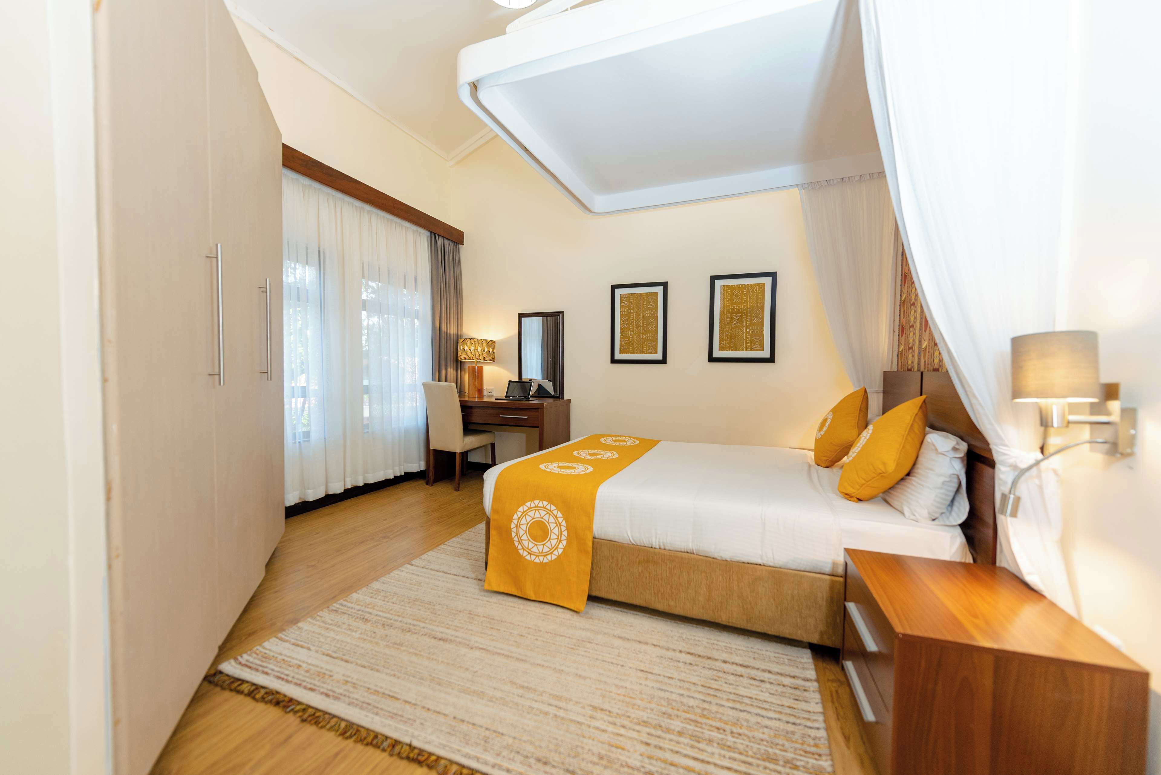 Executive appartement, 1 queensize bed, niet-roken | Luxe beddengoed, donsdekens, pillowtop-bedden, een kluis op de kamer