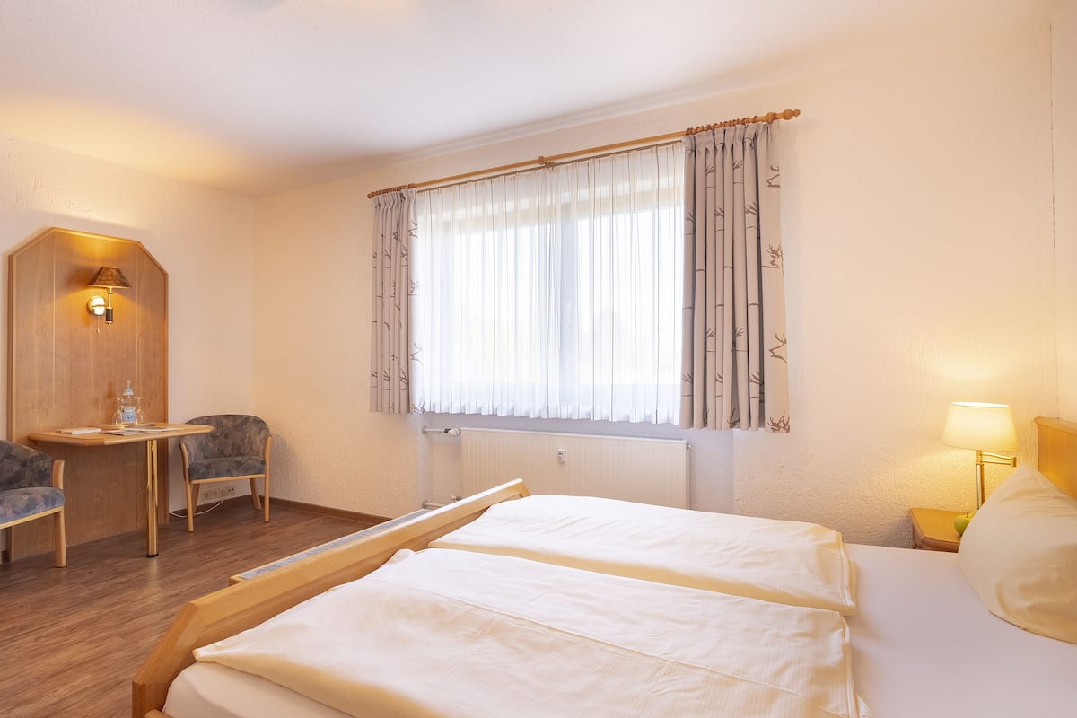 Individually decorated, individually furnished, desk, blackout curtains
