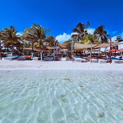 On the beach, beach massages, beach bar