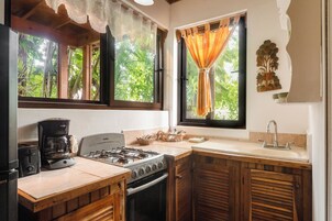 Apartment with Garden View | Private kitchen | Fridge