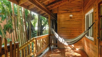 Familie huisje, 2 slaapkamers | Terras