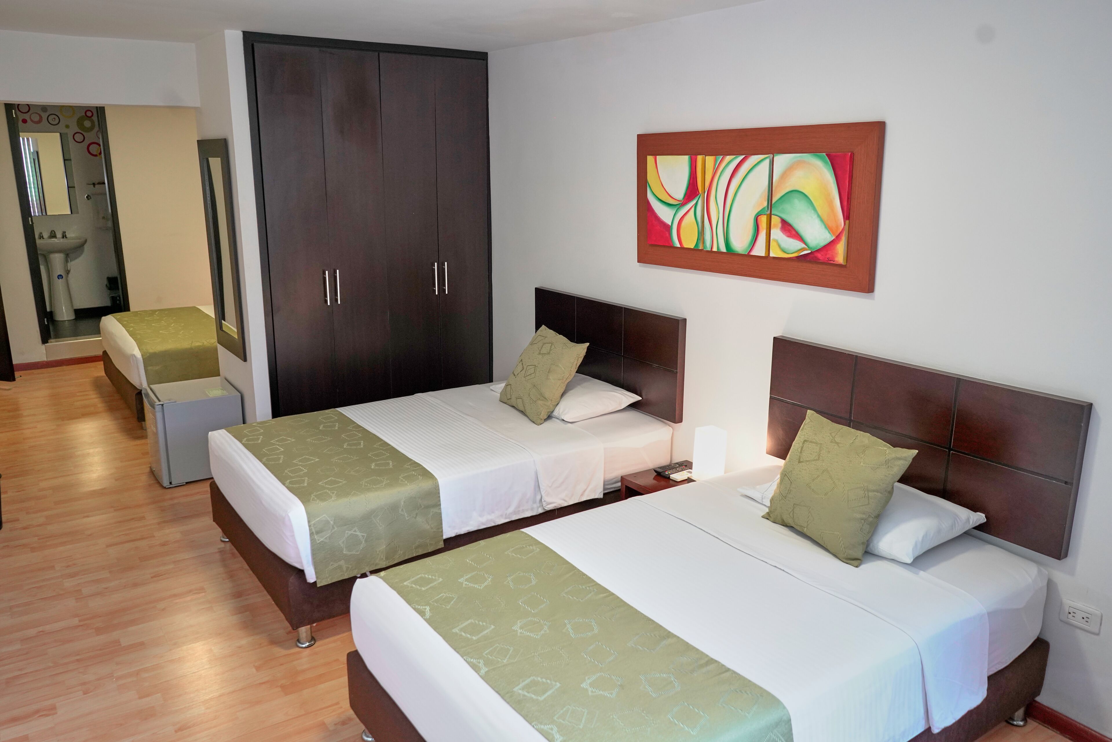 standard quadruple room, multiple beds | hypo-allergenic bedding, minibar, in-room safe, desk