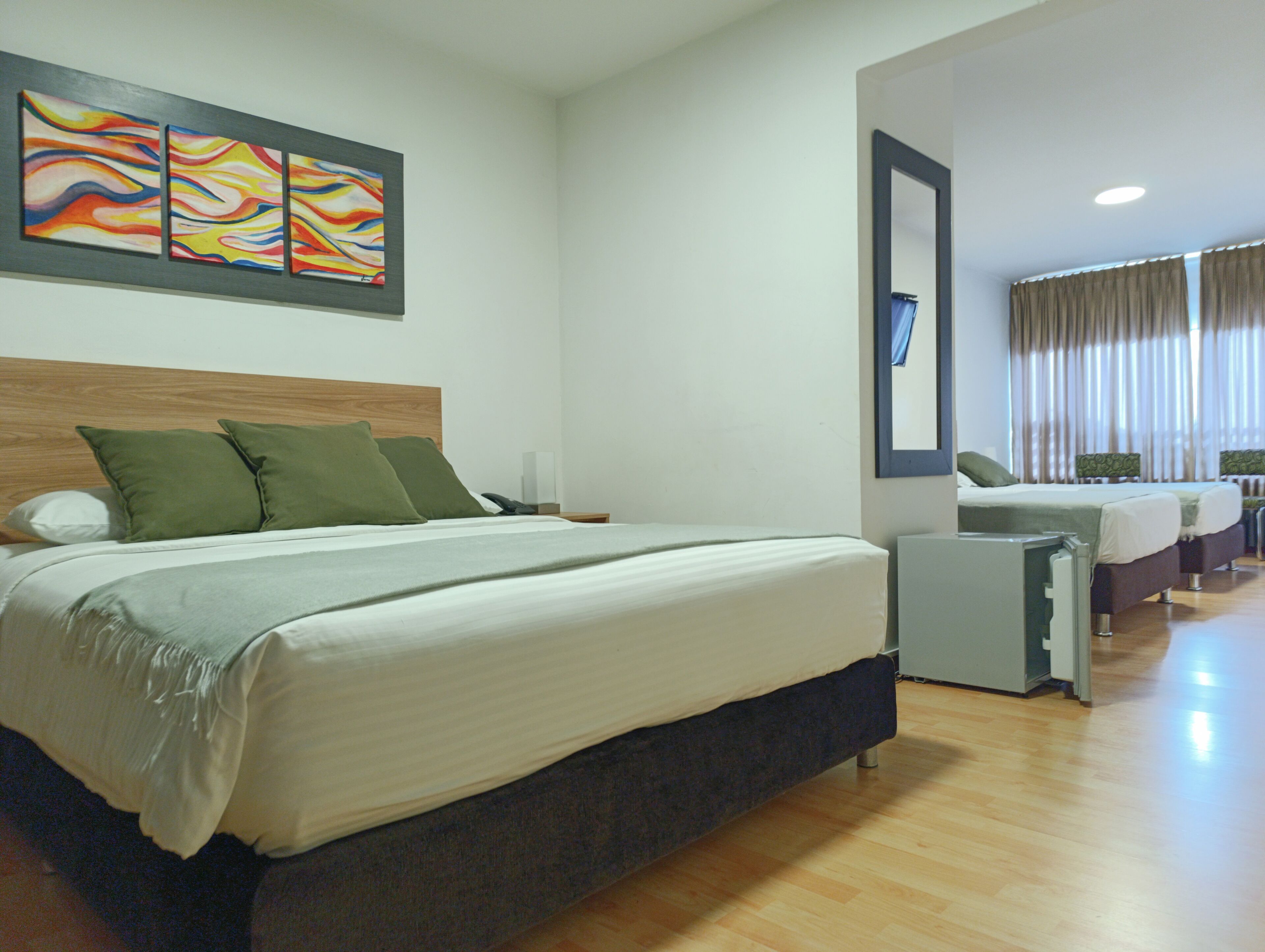 standard quadruple room, multiple beds | hypo-allergenic bedding, minibar, in-room safe, desk