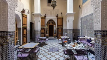 Breakfast, lunch, dinner served; Moroccan cuisine