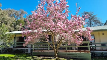 Vista frontal de la propiedad