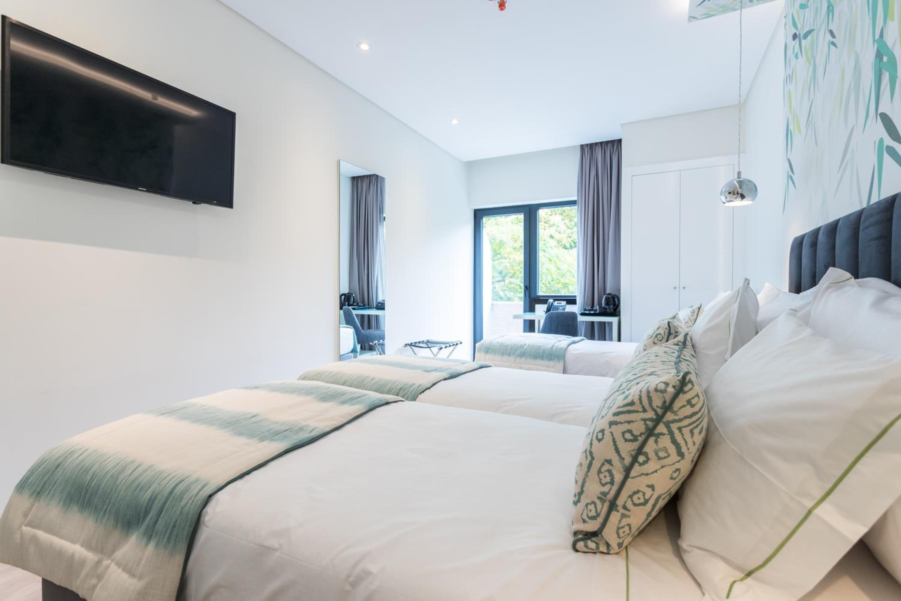 blackout curtains, bed sheets