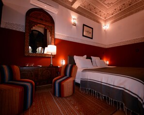 Room (Olivier) | Individually decorated, individually furnished, soundproofing, free WiFi - Riad Aloès Marrakech (Marrakech)