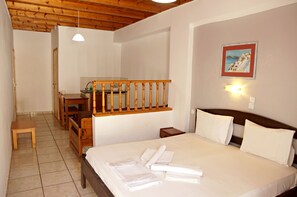 Quadruple Room, Sea View | Iron/ironing board, free WiFi - Madares Hotel (Sfakia)