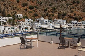 Double Room, 1 Double Bed, Terrace, Sea View | Beach/ocean view - Madares Hotel (Sfakia)