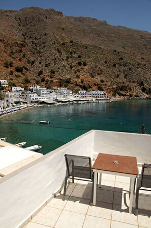 Quadruple Room, Sea View | Balcony view - Madares Hotel (Sfakia)