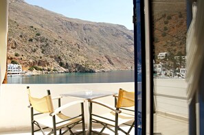 Double Room, 1 Double Bed, Sea View | Terrace/patio - Madares Hotel (Sfakia)