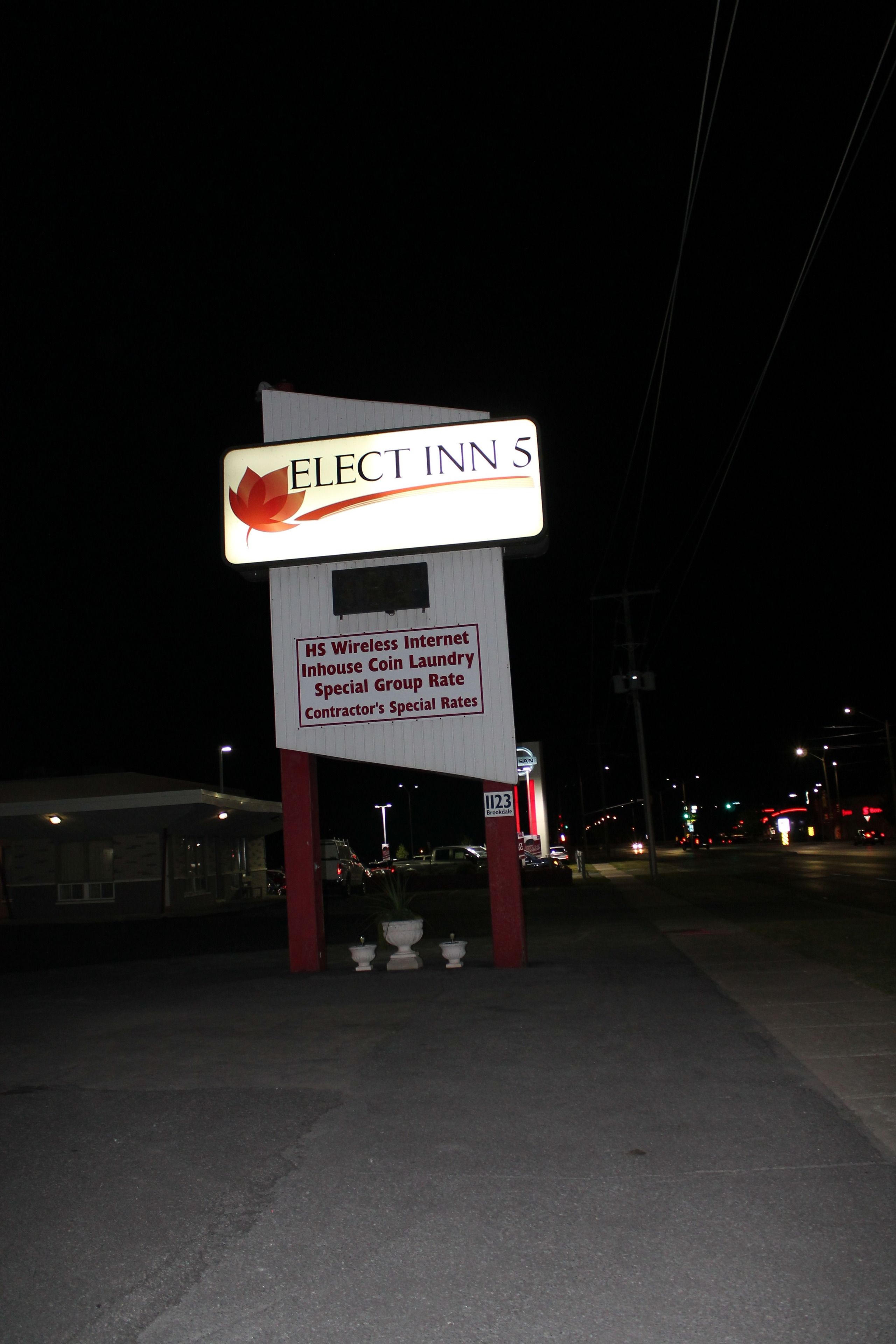 Front of property - evening/night