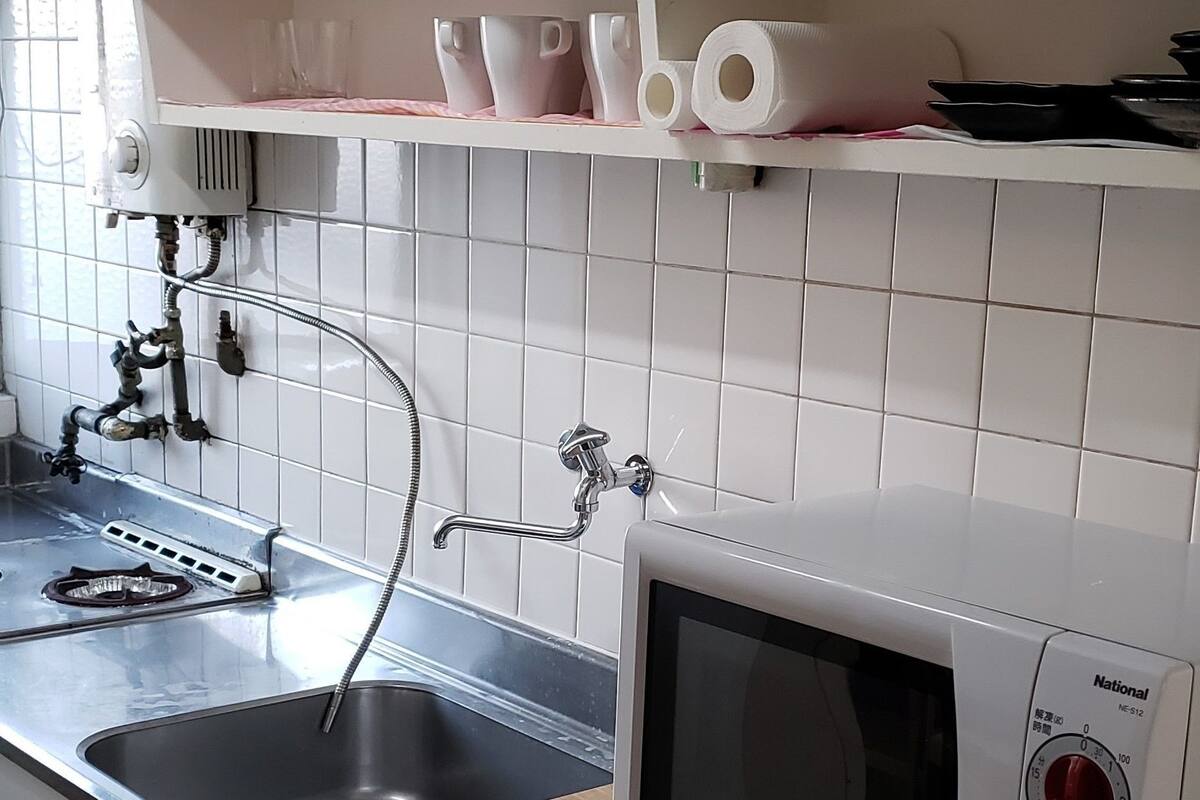 Dapur pribadi | Lemari es, microwave, kompor, dan pemanggang roti