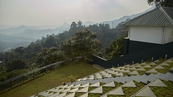 Outdoor banquet area