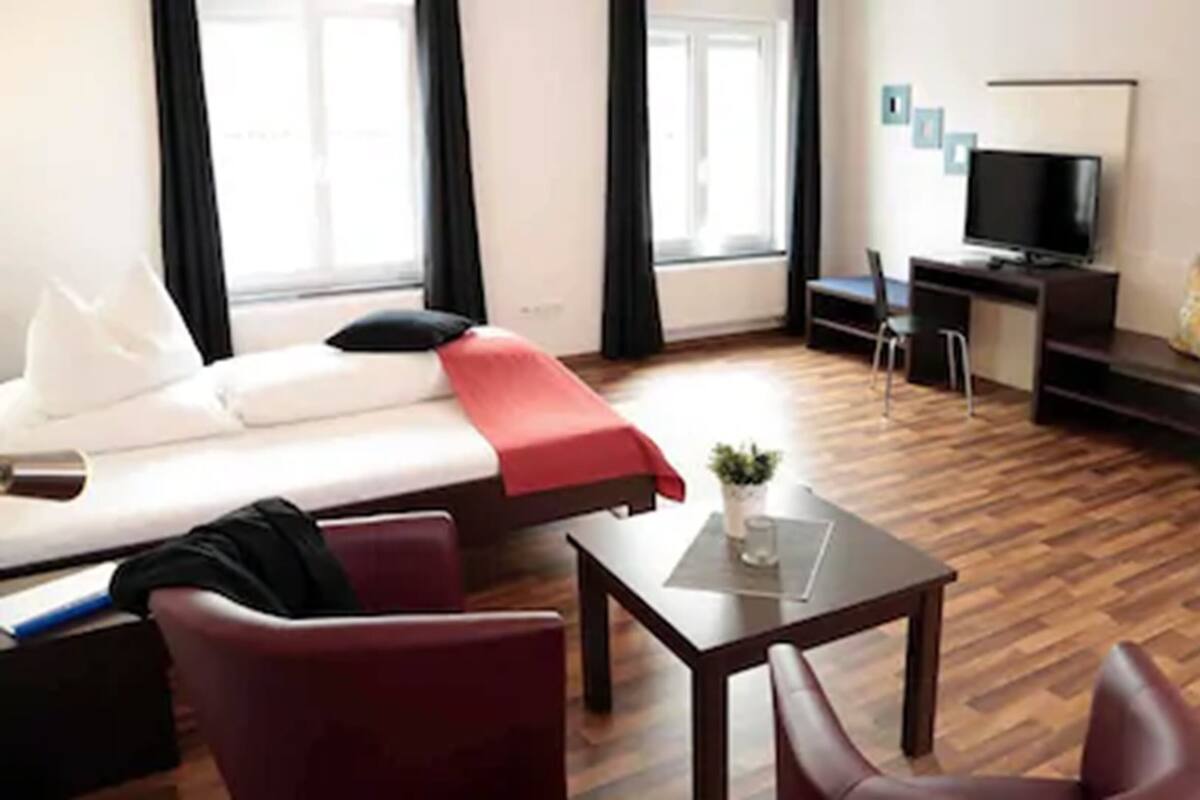 Minibar, in-room safe, desk, blackout curtains