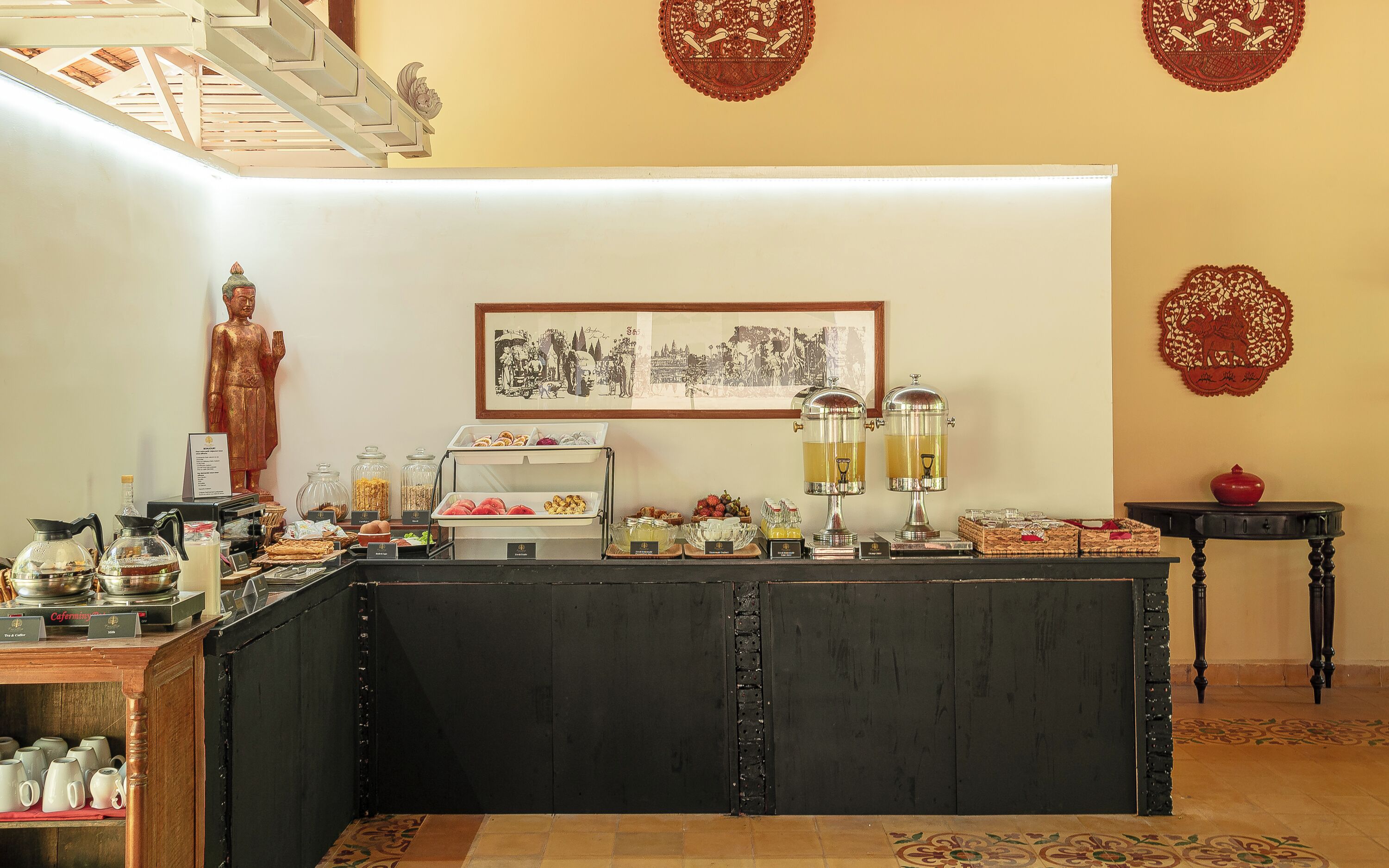 daily buffet breakfast (usd 7.50 per person)