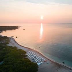 Private beach