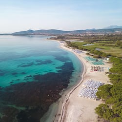 Private beach