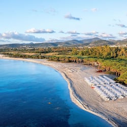 Private beach