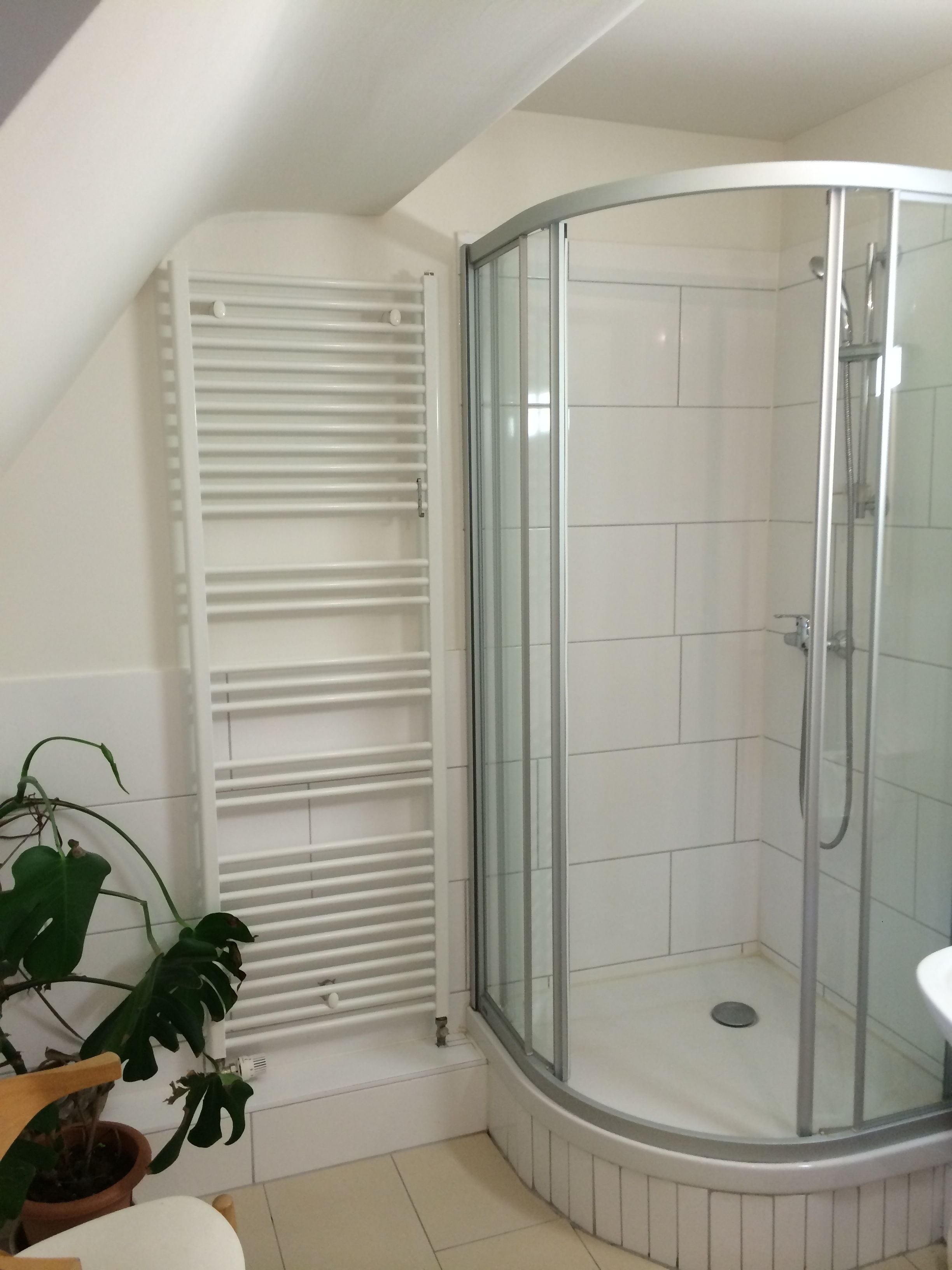 Basic-Doppelzimmer, Gemeinschaftsbad | Dusche im Bad