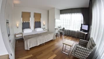Premium bedding, minibar, in-room safe, free cots/infant beds