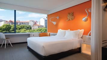 Premium bedding, in-room safe, desk, soundproofing