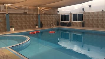 Indoor pool, outdoor pool