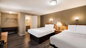 Standard Room, 2 Queen Beds, Non Smoking | Desk, free WiFi, bed sheets