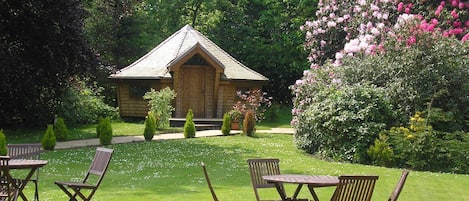 Outdoor wedding area