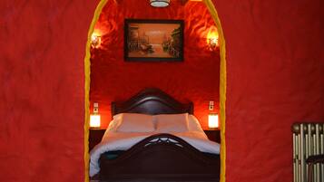 Premium bedding, desk, blackout curtains, iron/ironing board