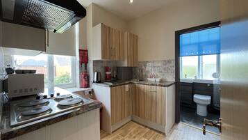 Large Studio | Private kitchen | Fridge, microwave, oven, stovetop