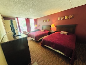 Room, 2 Queen Beds | Desk, blackout drapes, soundproofing, iron/ironing board - Colonial Mountain Inn Branson MO (Branson West)