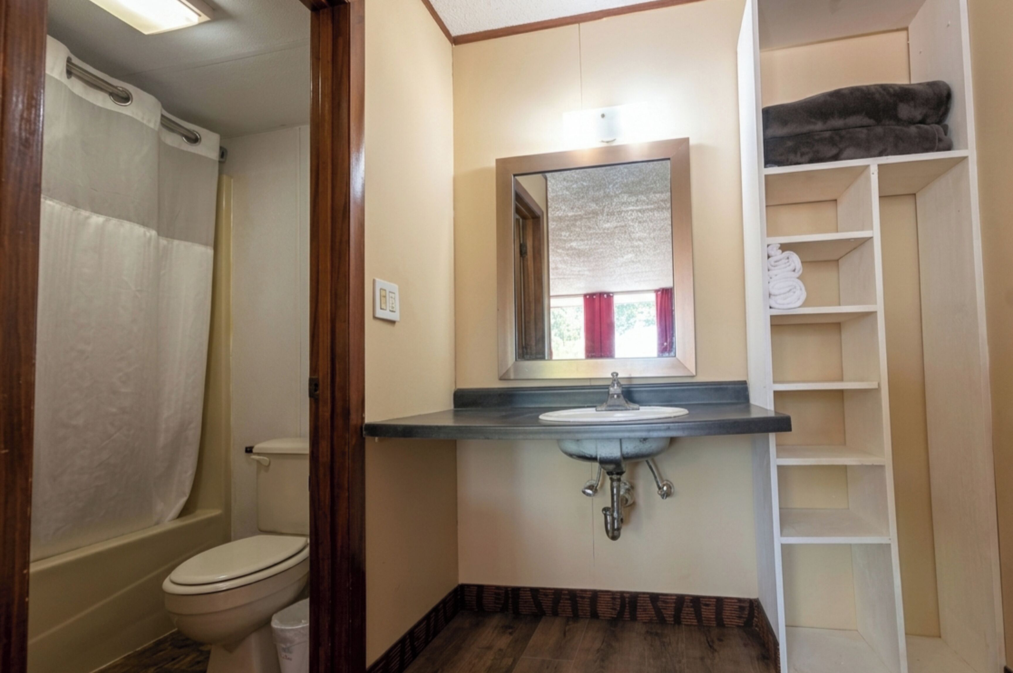 Free toiletries, hair dryer (on request), towels