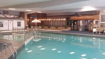 Indoor pool, seasonal outdoor pool