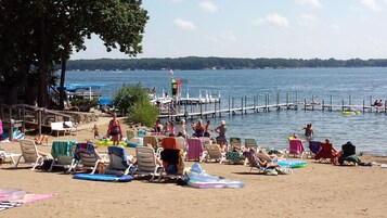 Private beach, white sand