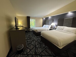 Room, 2 Queen Beds | Desk, iron/ironing board, free WiFi, bed sheets - Plymouth Bay Inn and Suites (Kingston)