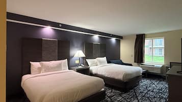 Deluxe Room, 2 Queen Beds | Desk, iron/ironing board, free WiFi, bed sheets