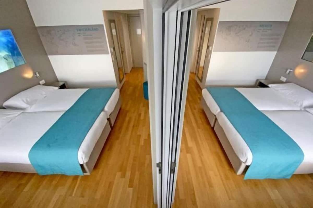 1 camera, biancheria da letto ipoallergenica, una cassaforte in camera