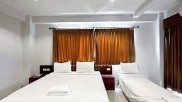 King Garden View | Individually furnished, desk, blackout curtains, free WiFi