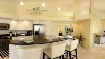 Exclusive House, 4 Bedrooms, Private Pool, Canal View (Gulf Access) | Private kitchen | Fridge, microwave, stovetop, dishwasher