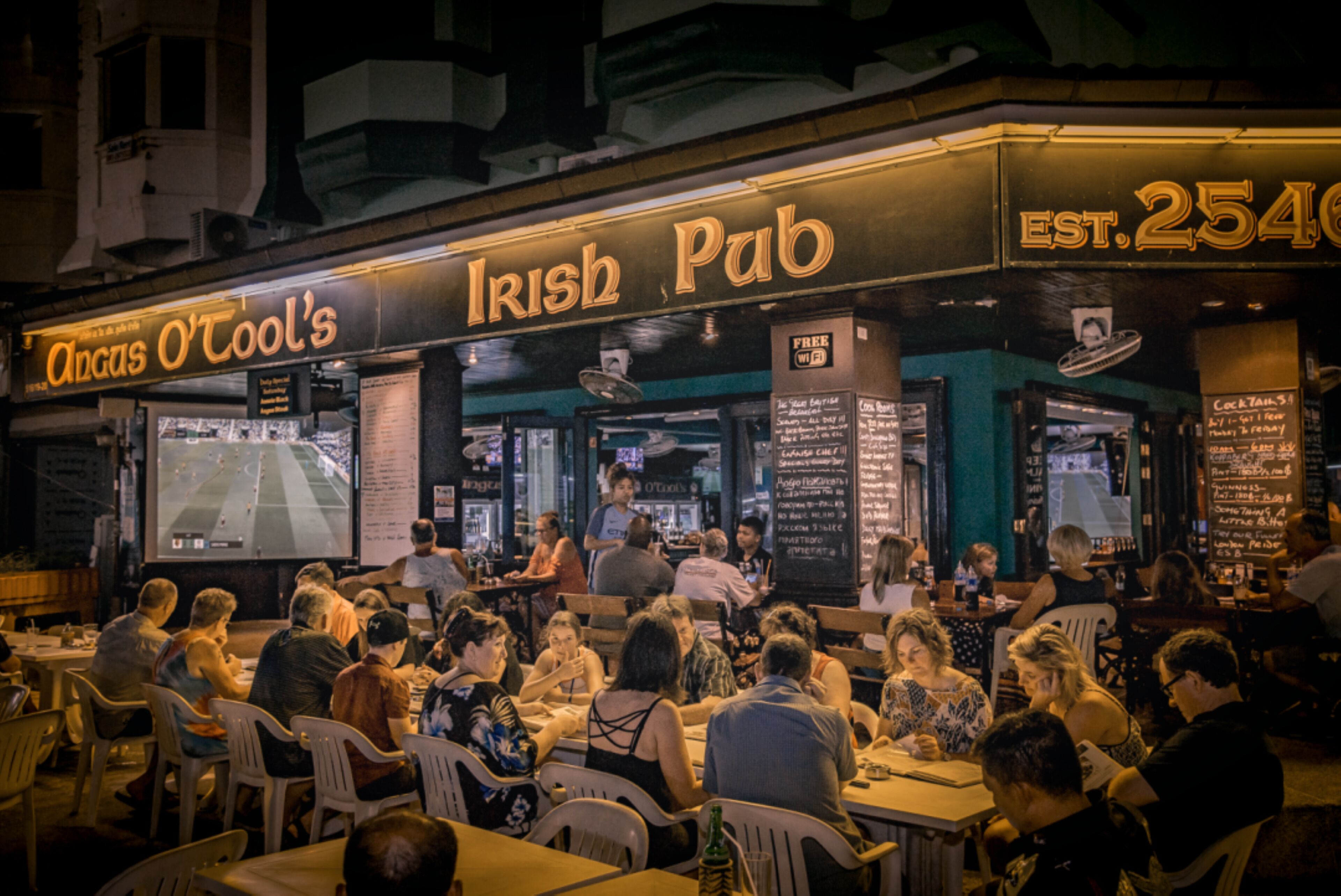 front of property – evening/night