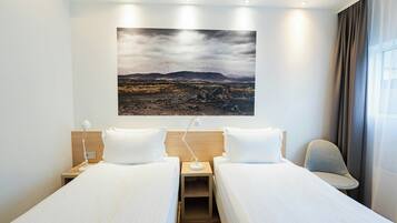 Economy Twin Room, Ground Floor | Desk, blackout drapes, soundproofing, WiFi (free)