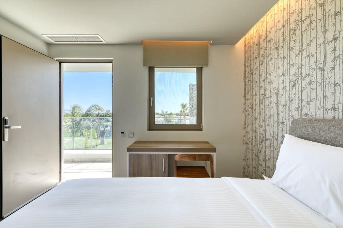 basic double room, 1 bedroom, non smoking, pool view | 1 bedroom, in-room safe, desk, free wifi