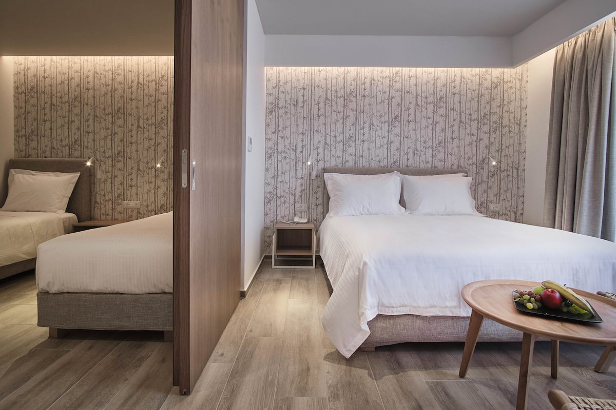 family quadruple room | 1 bedroom, in-room safe, desk, free wifi