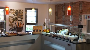 Daily buffet breakfast (EUR 15 per person)