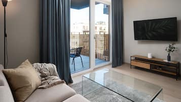 Superior-Apartment, 1 Schlafzimmer | Wohnbereich