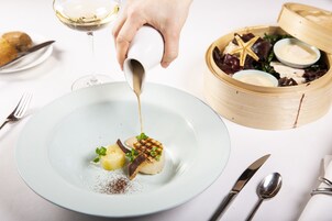 Lunch and dinner served, local cuisine